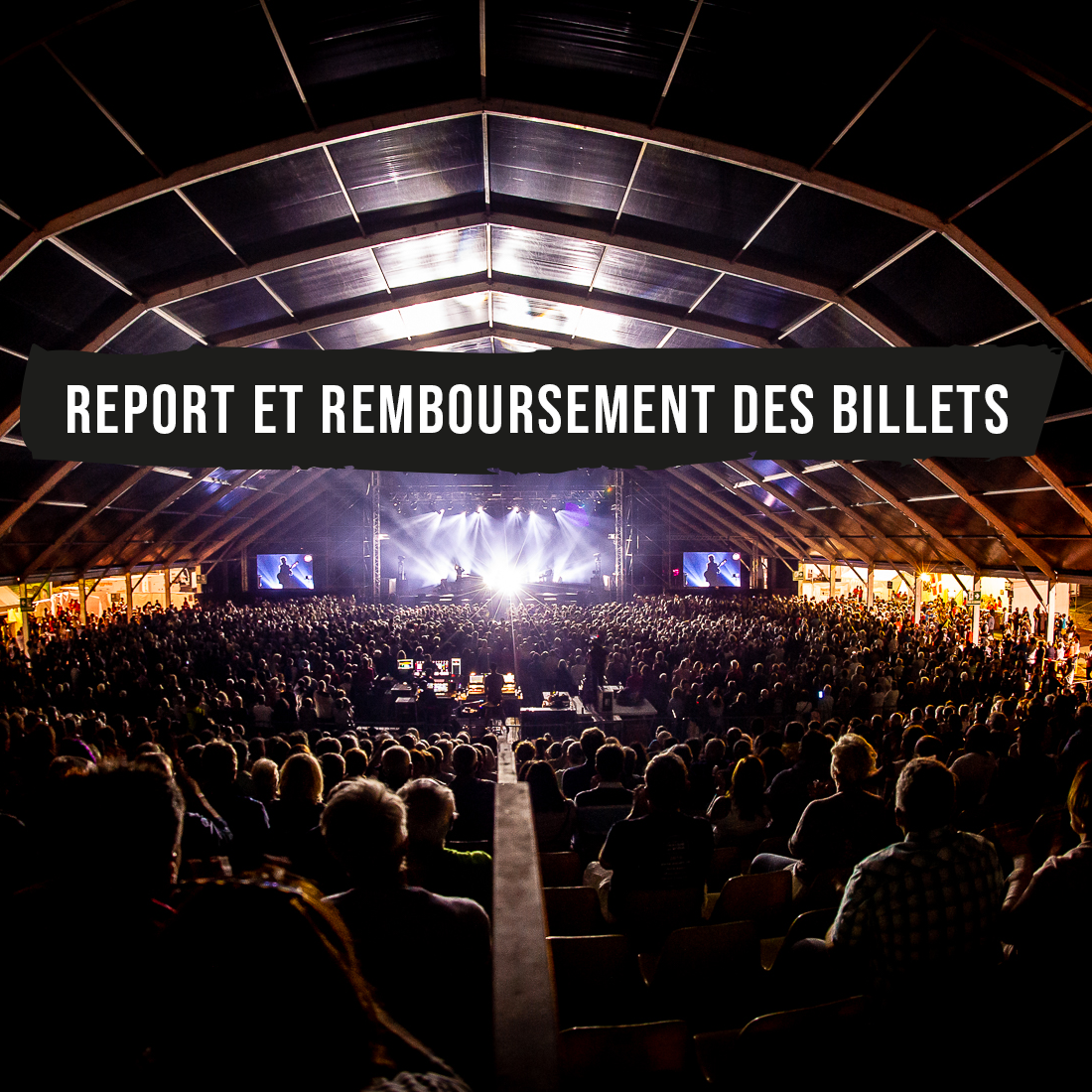 Report et remboursement des billets 2020/2021